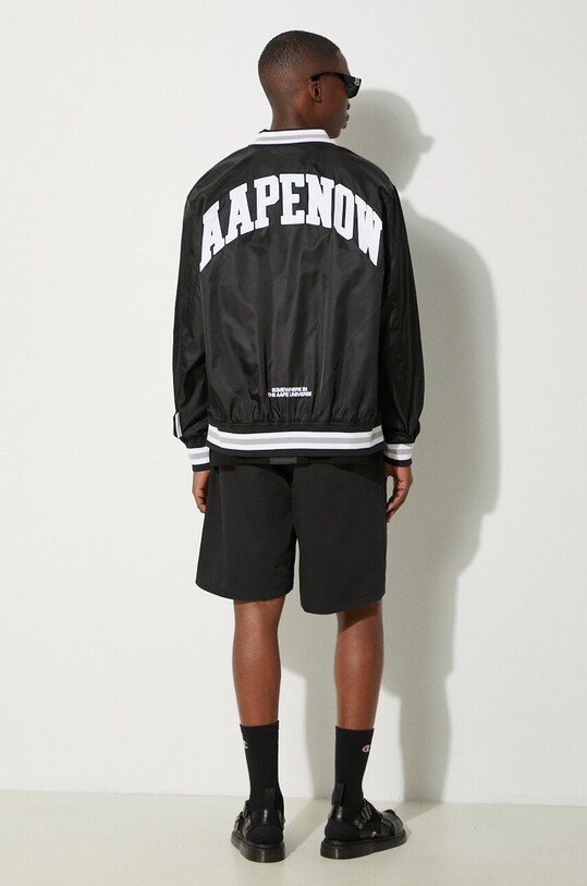 Bomber jakna AAPE AAPLJM7639XXM crna SS24