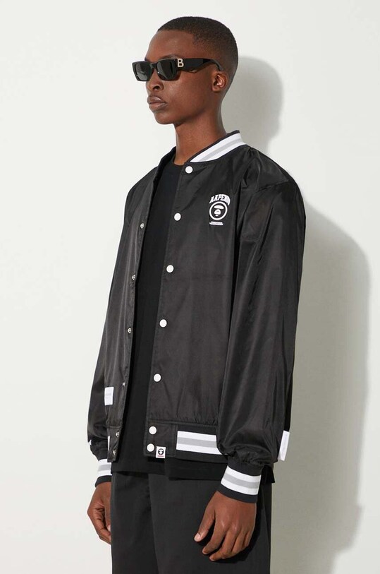 Bomber jakna AAPE crna AAPLJM7639XXM