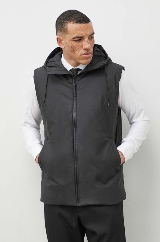 Rains bezrękawnik 15800 Vests 15800.01 czarny SS24