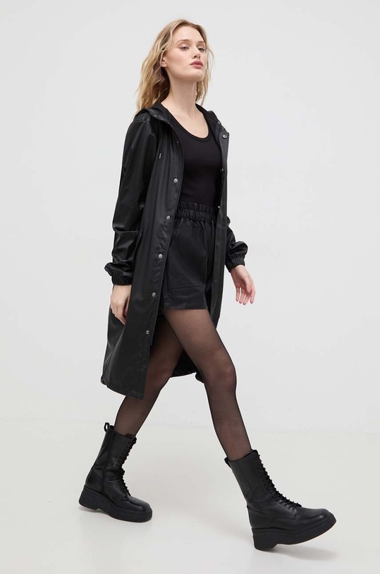 Rains rövid kabát 18140 Jackets 18140.84 fekete