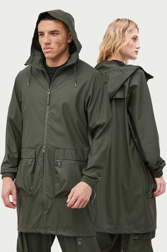 Rains geaca 19850 Jackets necaptusit verde 19850.03