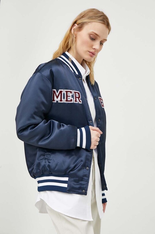 Куртка-бомбер The Mercer Brand ME0484204953 темно-синій SS24
