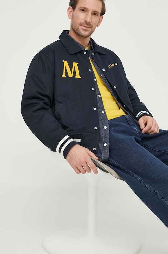 The Mercer Brand jacheta de bumbac MEAP241010 bleumarin SS24