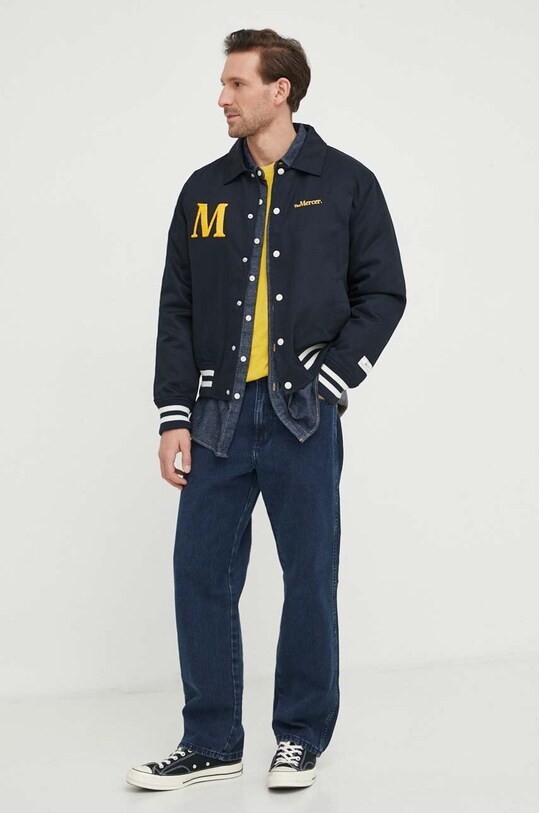 The Mercer Brand jacheta de bumbac bleumarin MEAP241010