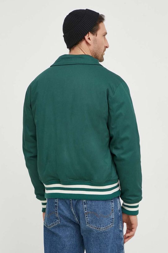 The Mercer Brand kurtka bawełniana The Varsity Polo zielony MEAP241010