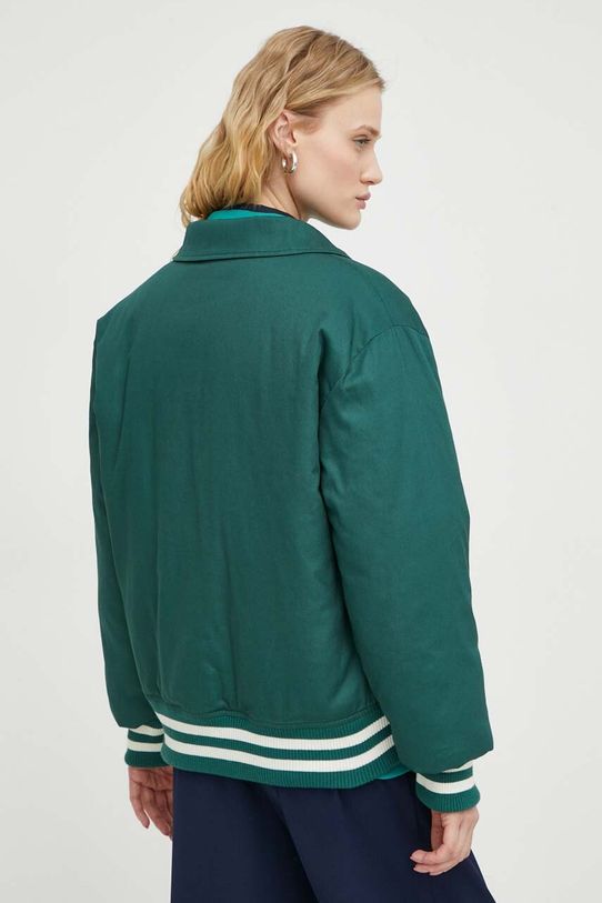 The Mercer Brand kurtka bawełniana The Varsity Polo MEAP241010 zielony