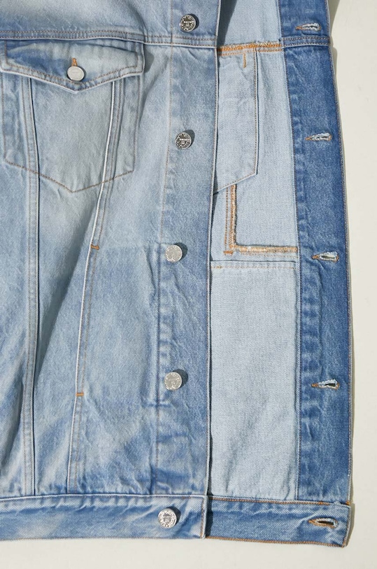 Džínová bunda VETEMENTS Logo Denim Jacket UE64JA390N