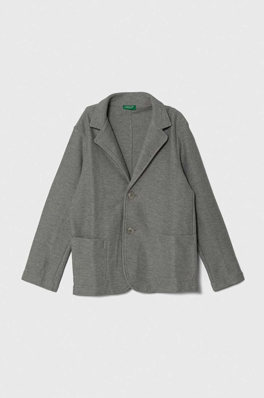 United Colors of Benetton marynarka dziecięca dzianina szary 3ITZC600F.G.Seasonal