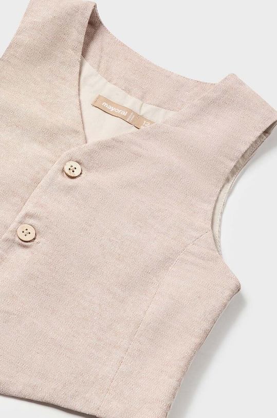 Chlapec Vesta pre bábätká s prímesou ľanu Mayoral 1387.3E.Baby.PPYH sivá