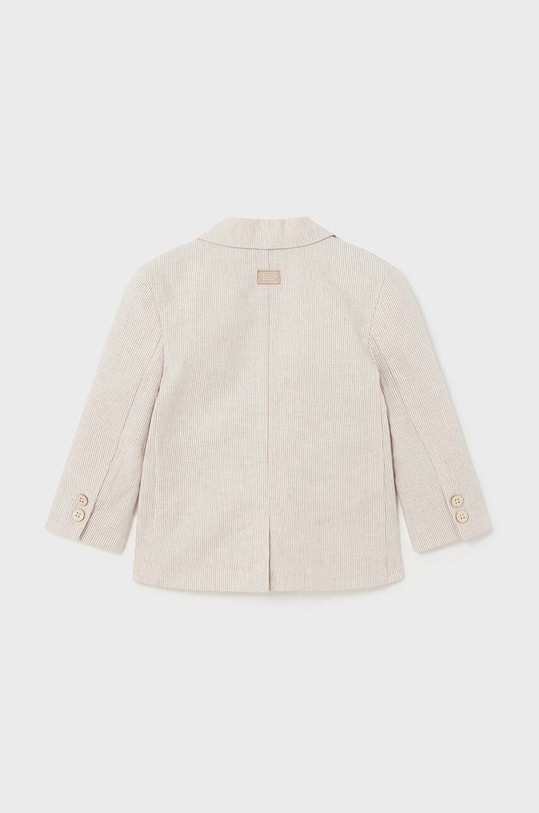 Detské sako s prímesou ľanu Mayoral 1444.3E.Baby.PPYH béžová SS24