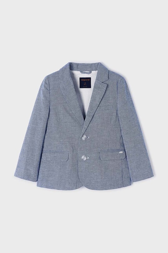 Mayoral marynarka z domieszką lnu dziecięca 3486.5B.Mini.PPYH niebieski SS24
