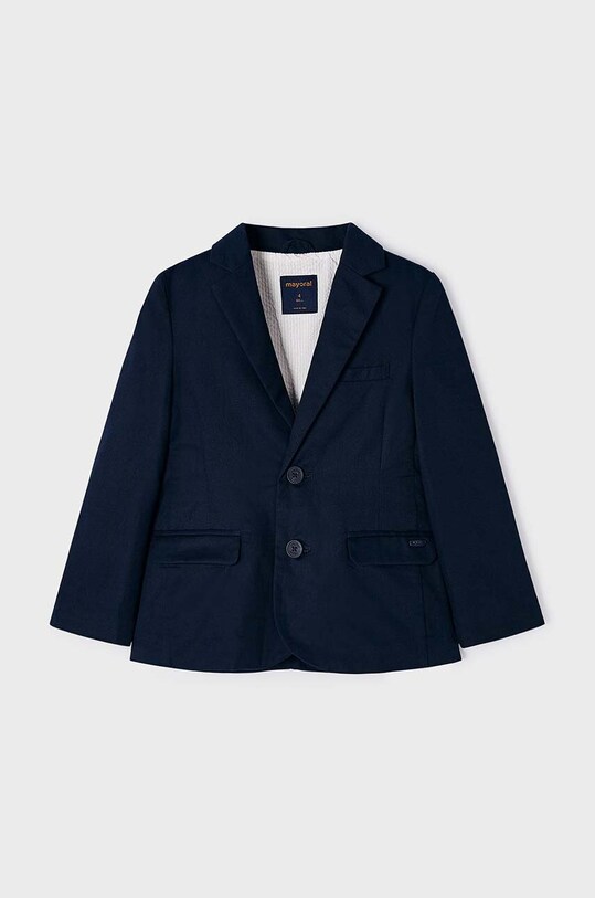 Dětské sako ze směsi lnu Mayoral 3486.5B.Mini.PPYH námořnická modř SS24