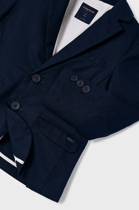 Dětské sako ze směsi lnu Mayoral námořnická modř 3486.5B.Mini.PPYH