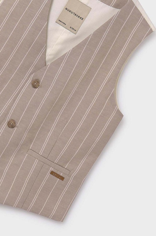 Mayoral kamizelka z domieszką lnu dziecięca szary 6341.7A.Junior.PPYH