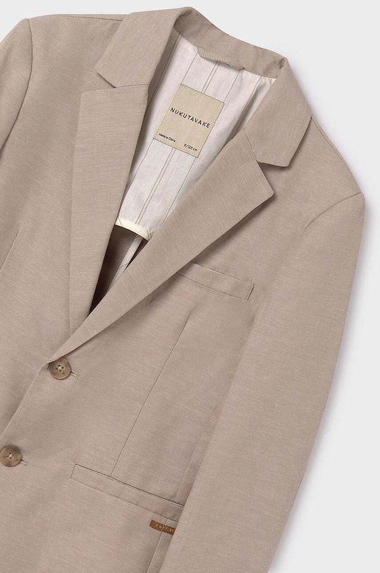 Detské sako s prímesou ľanu Mayoral sivá 6469.7A.Junior.PPYH