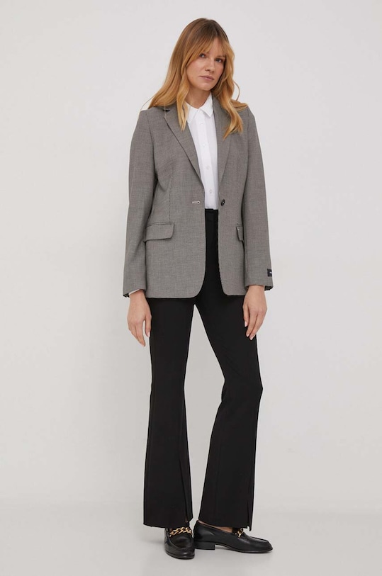 Tommy Hilfiger marynarka tkanina szary WW0WW40496