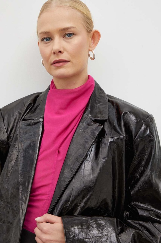 Gestuz marynarka skórzana czarny 10908595