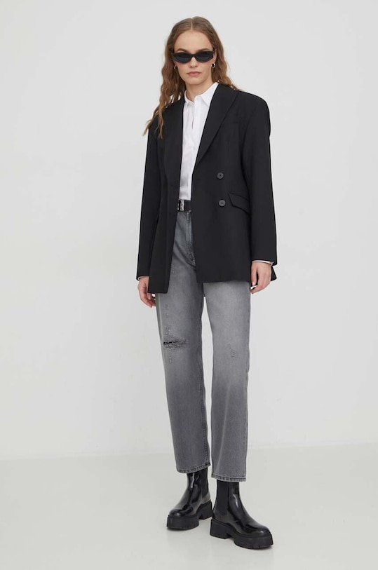 HUGO marynarka 50505367 czarny SS24