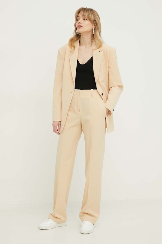 Сако HUGO 50508083 бежов SS24