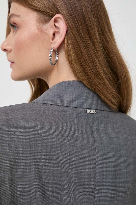 Vlnené sako BOSS 50505587 sivá