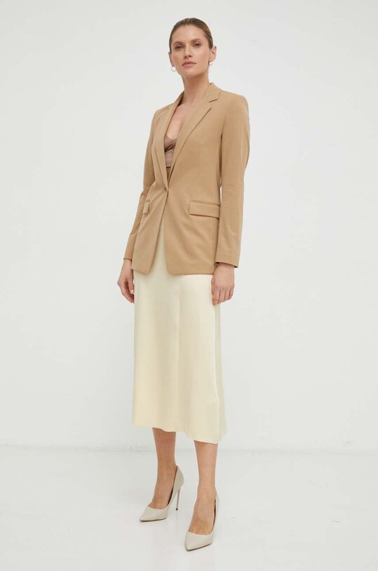 BOSS marynarka 50512214 beżowy SS24