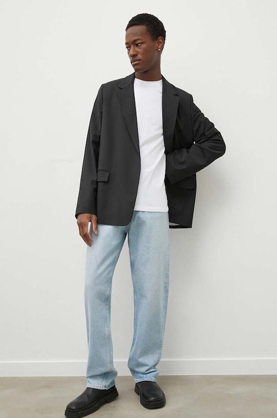 Drykorn sacou din lana 82328.190001 negru SS24