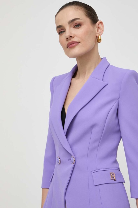 Elisabetta Franchi marynarka fioletowy GIT6141E2