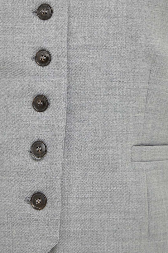 Herskind kamizelka z domieszką wełny Mister 5004879 szary