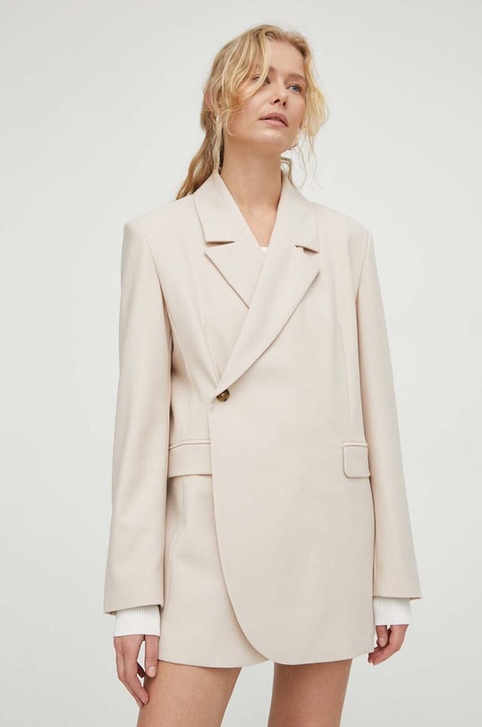 Herskind blazer con aggiunta di lana Lilith tessuto beige 5010993