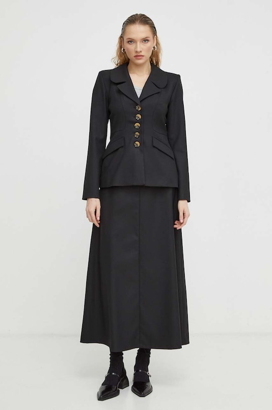 By Malene Birger marynarka Q71447025 czarny SS24