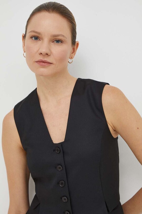 By Malene Birger kamizelka czarny Q71447031
