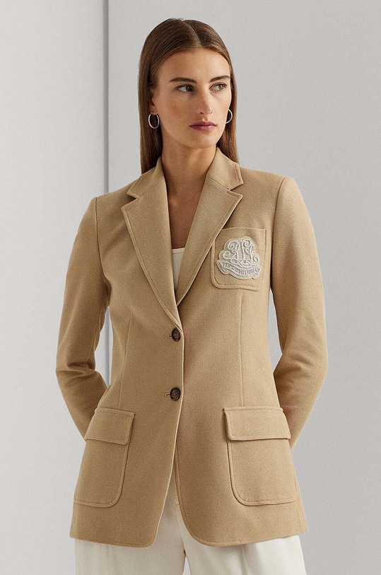 Lauren Ralph Lauren marynarka aplikacja beżowy 200925755