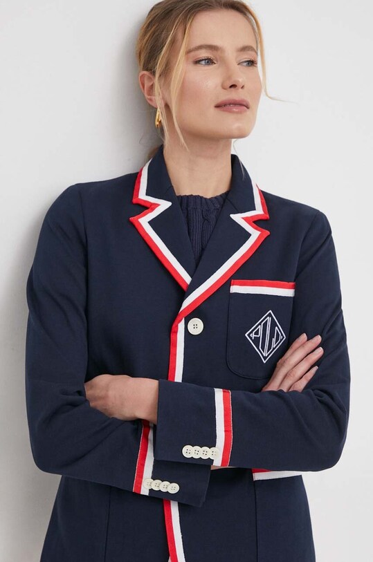 Polo Ralph Lauren marynarka bawełniana granatowy 211924289
