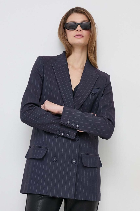 Σακάκι Bardot SLOANE ύφασμα σκούρο μπλε 58627JB5.NAVY.PINST