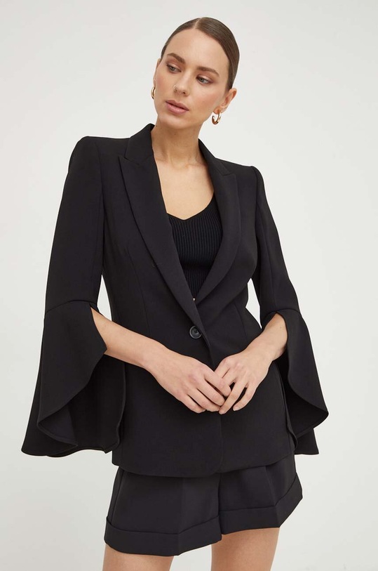 Twinset marynarka tkanina czarny 241TP2290