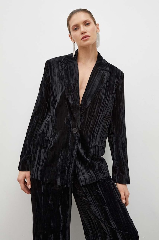 2NDDAY marynarka 2ND Janet - Crinkled Velvet tkanina czarny 2234115154