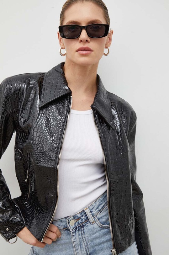 Яке 2NDDAY 2ND Gregor - Croco lacquer 2241117836 черен