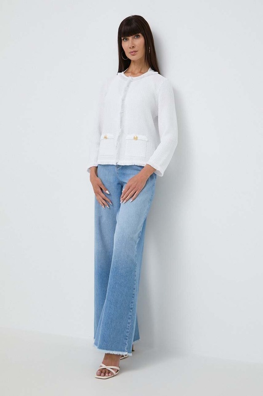 Luisa Spagnoli kardigan CONFORTO 58327 biały SS24