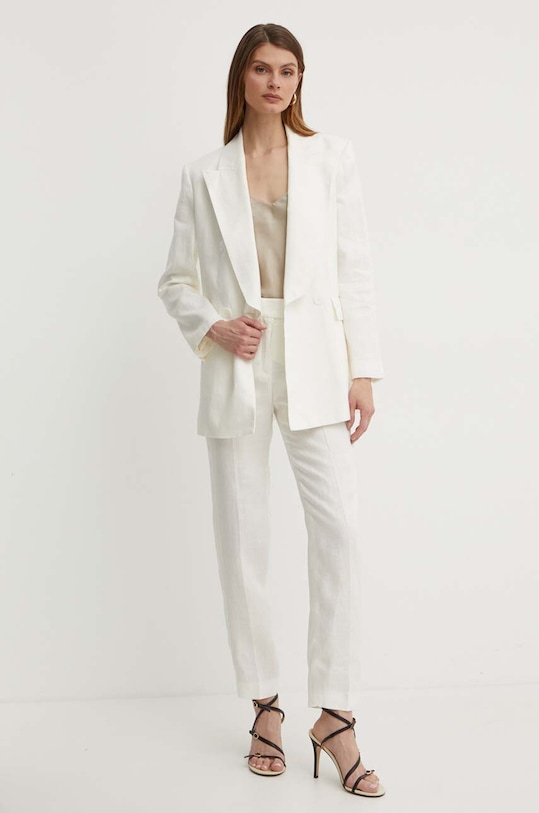 Luisa Spagnoli marynarka lniana VELINA 540685 beżowy SS24