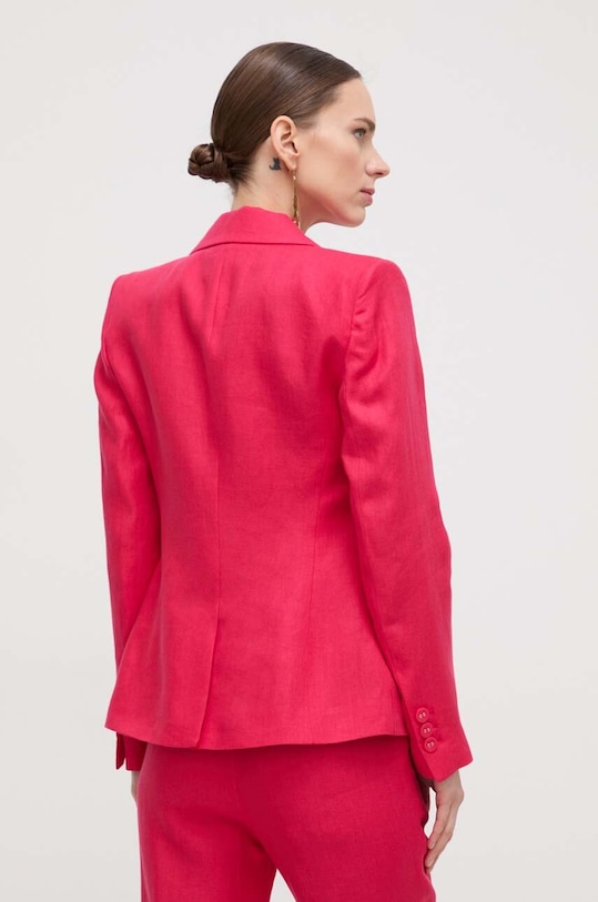 Odzież Luisa Spagnoli marynarka lniana 540947 różowy