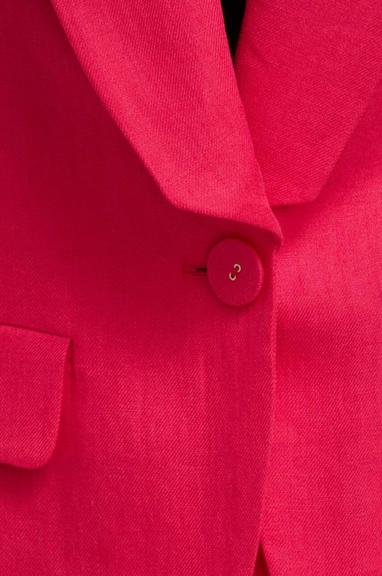 Luisa Spagnoli marynarka lniana 540947 różowy