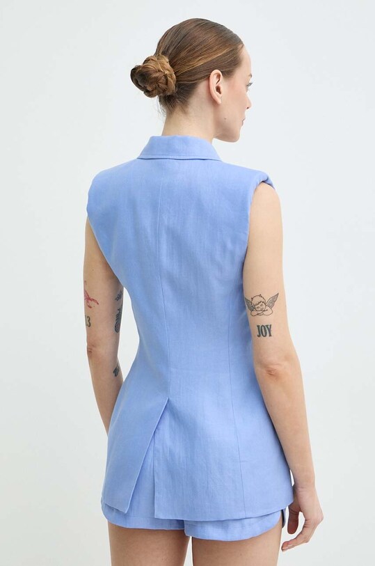 Îmbrăcăminte Luisa Spagnoli vestă de in VOLTA 541180 albastru