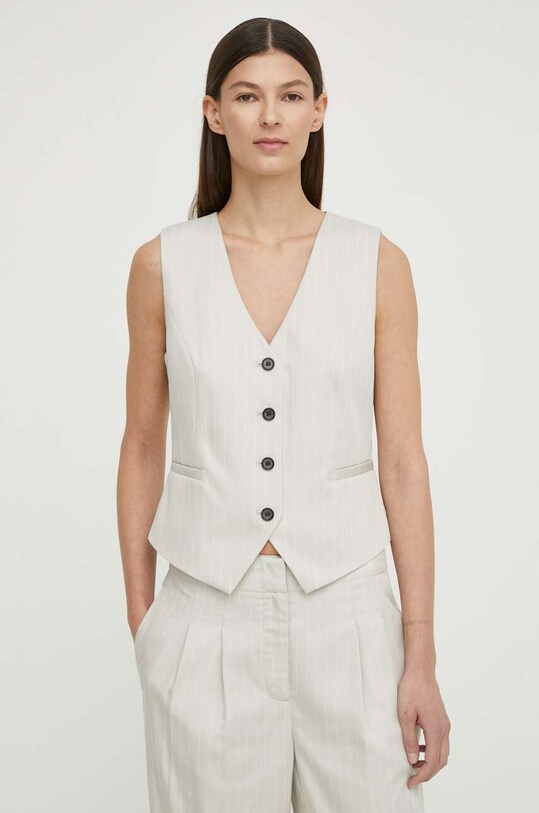 Безрукавка Bruuns Bazaar PinBBBielle waistcoat з підкладкою сірий BBW4014