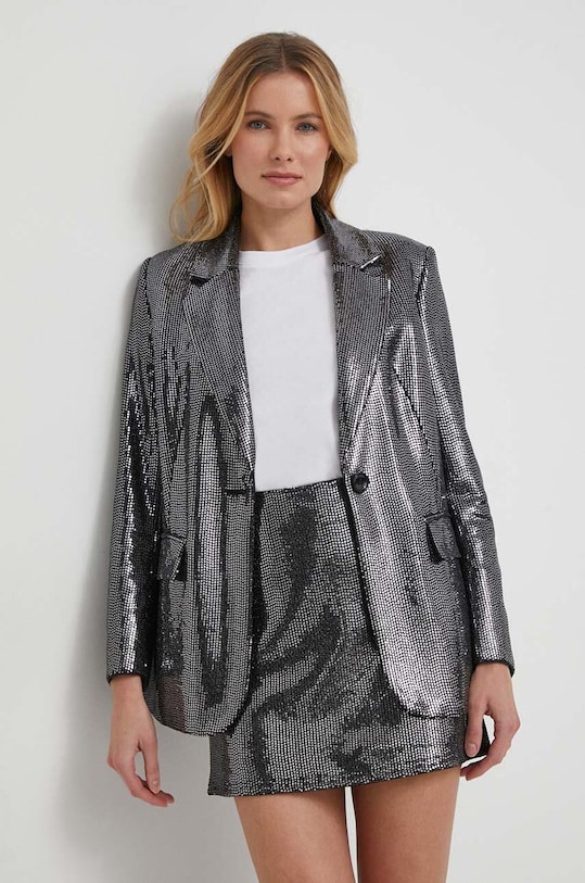 Sisley marynarka 2XJTLW01Z czarny SS24