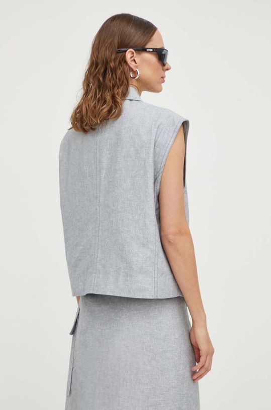 Îmbrăcăminte Remain vestă de in 501411515 gri