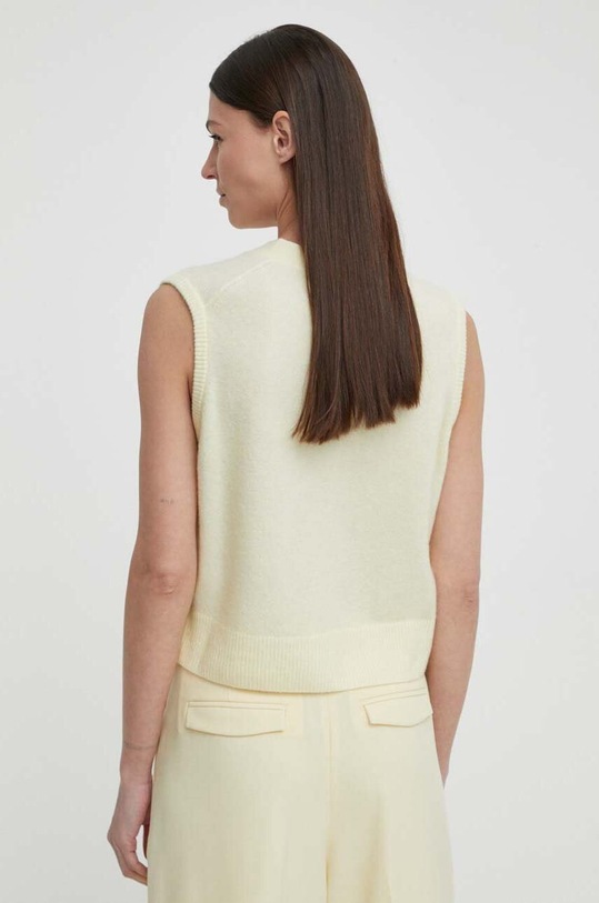 Odzież Samsoe Samsoe kamizelka wełniana MEGAN F23100023 żółty