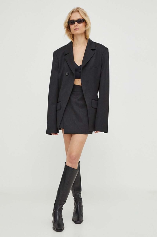 Blazer s příměsí vlny Won Hundred 2694.14221 černá SS24