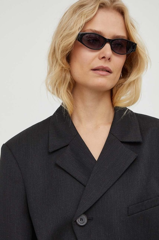 Blazer s příměsí vlny Won Hundred černá 2694.14221