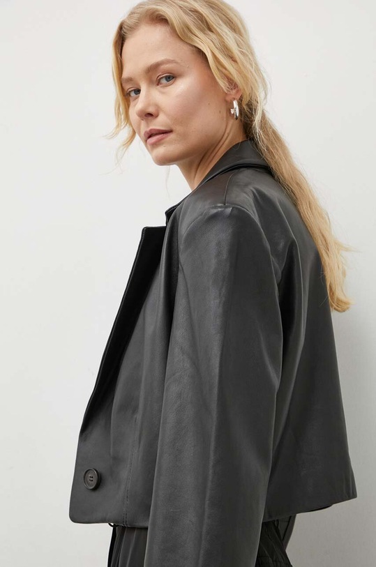 Won Hundred sacou de piele 2758.16014 negru