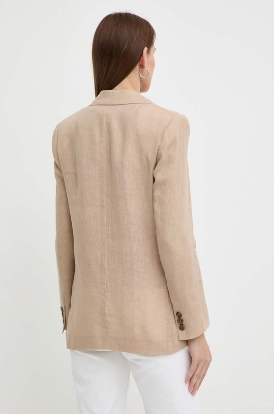 Odzież Marella marynarka lniana 2413041094200 beżowy